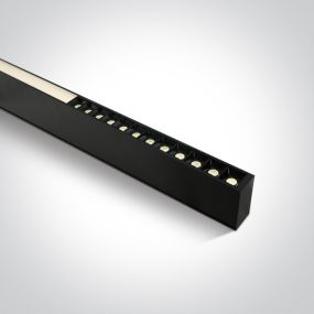 ONE Light LED Linear Profiles - Decken-/Hängelampe - 120 x 7 x 3,5 cm - 40W LED inkl. - schwarz - einstellbare Lichtfarbe