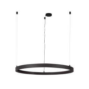 Nova Luce Loop 01 - rundes magnetisches Pendelprofil - Ø 90 x 120 cm - schwarz