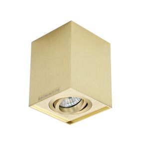 Zuma Line Quadro – Aufbau-Spot 1-flammig – 9 x 12 cm – gebürstetes Gold