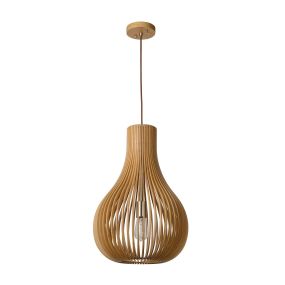 Lucide Bodo - Hängeleuchte - Ø 38 x 195 cm - Holz