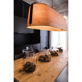 Faro Stood - Hängeleuchte - 151 x 46 x 47 cm - schwarz und braun