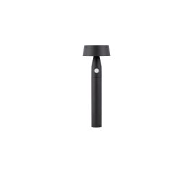 Nova Luce Chiaro - Gartenpfosten auf Erdspieß - Ø 17 x 50 cm - 1W LED inkl. - IP54 - Sand schwarz