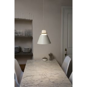 Faro Naos - Pendelleuchte - Ø 23 x 14 cm - matt weiß