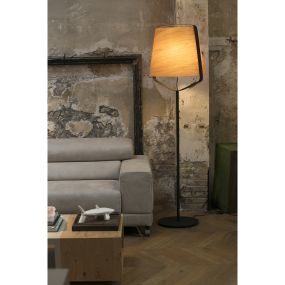 Faro Stood - Stehleuchte - 182 cm - schwarz und braun
