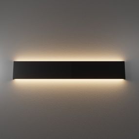 Amarcords Dana 60 BI - Wandanbauleuchte - 60 x 15 x 2,8 cm - 24W LED inkl. - schwarz