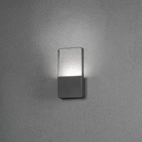 Konstsmide Matera - Außenwandleuchte - 12,5 x 5,5 x 24,5 cm - 6W LED inklusive - IP54 - anthrazit