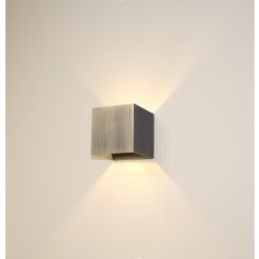 Artdelight Gymm - wandleuchte - 10 x 10 x 10 - antik bronze