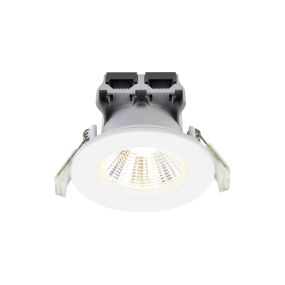 Nordlux Fremont 3-Kit - einbauspot - Ø 85 mm, Ø 72 mm einbaumaß - 3 x 4,5W dimmbar LED inkl. - IP65 - weiß - warm weiß (2700K)