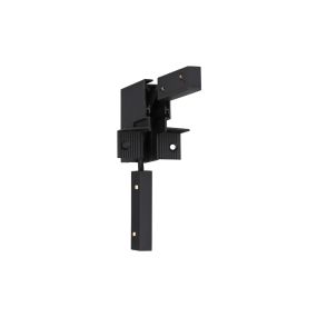 Nova Luce Ultra Slim - rahmenlose versenkte Magnetschiene - vertikale 90-Grad-Verbindung - 6 x 6 cm - schwarz
