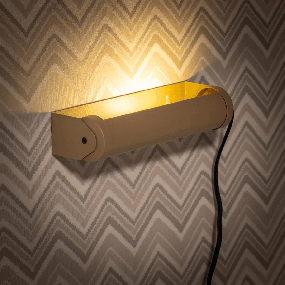 ETH Rondo - wandleuchte mit Schalter - 5 x 8,5 x 24 cm - taupe