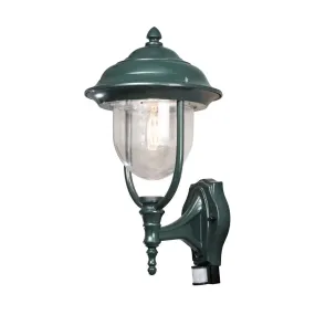 Konstsmide Parma Up – außenwandleuchte mit Sensor – 24 x 29 x 48 cm – IP44 – grün