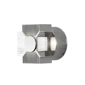 Konstsmide Monza – außenwandleuchte – 9 x 8 x 9 cm – 3W LED inklusive – IP54 – eloxiertes silber