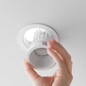 Nova Luce Take - Einbaustrahler - Ø 92 mm, Ø 76 mm Einbaugröße - sandweiß