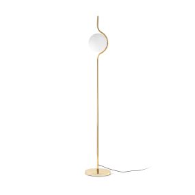 Faro Le Vita - Stehleuchte - 118 cm - 6W dimmbare LED inkl. - Gold glänzend und Opal
