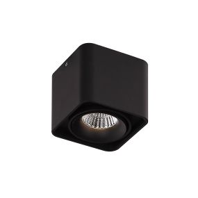 Dobac Batumi Single Head - Deckenstrahler 1-flammig - 10 x 10 x 9 cm - 8W LED inkl. - schwarz