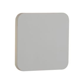 Searchlight Gypsum - überstreichbare Wandleuchte - 15 x 15 cm - 5W LED inkl. - weiß