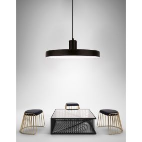 Nova Luce Chioto - Hängeleuchte - Ø 60 x 120 cm - schwarz