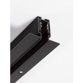 Nova Luce Ultra Slim - rahmenlose versenkte Magnetschiene - 100 cm - schwarz