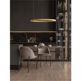 Nova Luce Elowen - Pendelleuchte - Ø 98 x 150 cm - 106W dimmbare LED inkl - gold