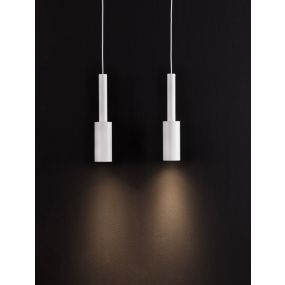 Nova Luce Joy - hängeleuchte - 30 x 200 cm - 14W LED inkl. - sand weiß
