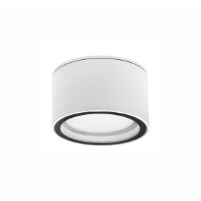 Nova Luce Focus - Außen-Deckenleuchte - Ø 10 x 6,5 cm - IP54 - weiß