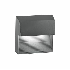 Nova Luce Krypton - Außenwandleuchte - 15 x 7,5 x 15 cm - 6W LED inkl. - IP54 - dunkelgrau
