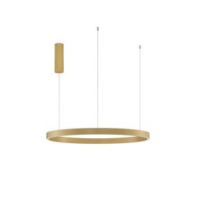 Nova Luce Elowen - Pendelleuchte - Ø 80 x 150 cm - 77W dimmbare LED inkl - gold