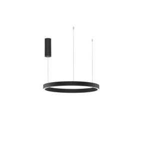 Nova Luce Elowen - Hängeleuchte - Ø 60 x 150 cm - 60W dimmbare LED inkl. - schwarz