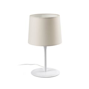 Faro Conga - Tischleuchte - Ø 25 x 49,5 cm - weiß und beige