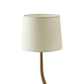 Faro Rem - Tischleuchte - Ø 25 x 57 cm - Bronze und Beige