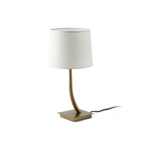 Faro Rem - Tischleuchte - Ø 25 x 57 cm - Bronze und Weiß