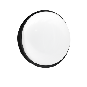 Century Italia Simply - Wand-/Deckenleuchte - Ø 22 x 6,9 cm - 24W LED inkl. - IP65 - schwarz