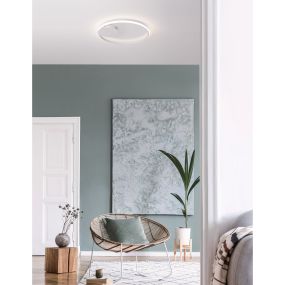 Nova Luce Fuline - Deckenleuchte - Ø 50 x 5 cm - 32W dimmbare LED inkl. - sandweiß