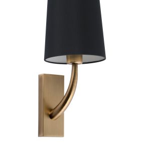 Faro Rem - Wandleuchte - 16,5 x 21 x 47 cm - schwarz und altgold