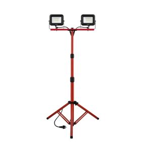 Century Italia Rework - Searchlight auf Ständer - 68 x 160 cm - 2 x 30W LED inkl. - IP65 - 4000K - schwarz und rot
