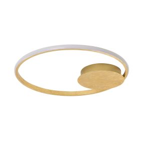 Nova Luce Fuline - Deckenleuchte - Ø 50 x 5 cm - 32W dimmbare LED inkl. - gold