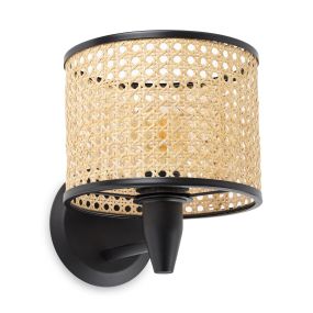 Faro Mambo - Wandleuchte - 21 x 17 x 17,3 cm - braun und schwarz