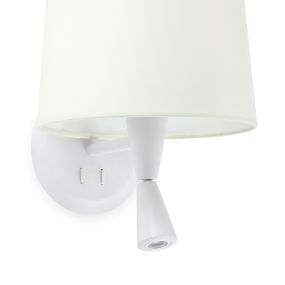 Faro Conga - Wandleuchte - 21,5 x 19 x 17,3 cm - 3W LED inkl. - matt weiß