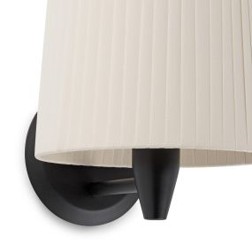Faro Samba - Wandleuchte - 21,5 x 19 x 17,3 cm - schwarz und beige