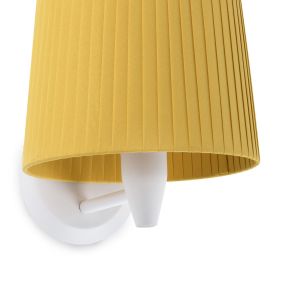 Faro Samba - Wandleuchte - 21,5 x 19 x 17,3 cm - weiß und gelb