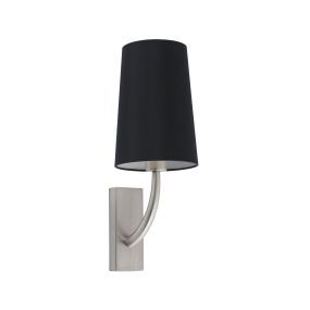 Faro Rem - Wandleuchte - 16,5 x 21 x 47 cm - schwarz und nickel matt