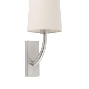 Faro Rem - Wandleuchte - 16,5 x 21 x 47 cm - beige und nickel matt