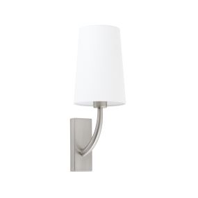Faro Rem - Wandleuchte - 16,5 x 21 x 47 cm - weiß und nickel matt