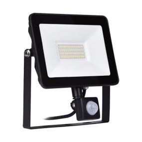 Elmark Vega - Strahler mit Sensor - 20 x 14,5 x 2,6 cm - 50W - 5500K - IP65 - schwarz
