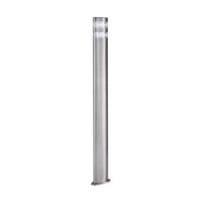 Searchlight India - Gartenleuchte - Ø 10 x 90 cm - 1,5W LED inkl. - IP44 - satiniert silber