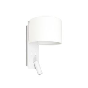 Faro Fold - Wandleuchte mit Schalter - 20 x 22 x 30 cm - 3W LED inkl. - matt weiß