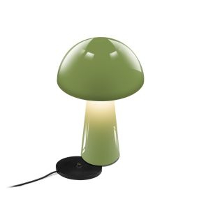 Century Italia Coco - kabellose Outdoor-Tischleuchte mit Ladestation - Ø 16 x 25,5 cm - 1,5W dimmbare LED inkl. - IP44 - grün