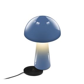 Century Italia Coco - kabellose Tischleuchte für den Außenbereich mit Ladestation - Ø 16 x 25,5 cm - 1,5W dimmbare LED inkl. - IP44 - blau