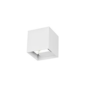 Nova Luce Como - Außenwandleuchte - 11,2 x 11,2 x 11,2 cm - 2 x 3W LED inkl. - IP54 - weiß