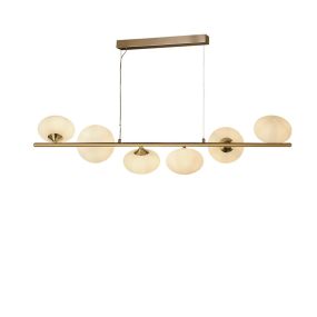 Searchlight Pebble - Pendelleuchte - 100 x 120 cm - Gold und Opal